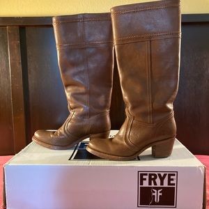 FRYE BOOTS JANE LEATHER 77230 77229 TALL SIZE 7